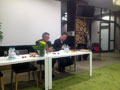 Krimilesung mit Tessy Korber, Christian Klier und Josef Rauch in der VIP-Lounge des 1. FC Nürnberg