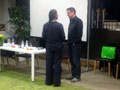Krimilesung mit Tessy Korber, Christian Klier und Josef Rauch in der VIP-Lounge des 1. FC Nürnberg